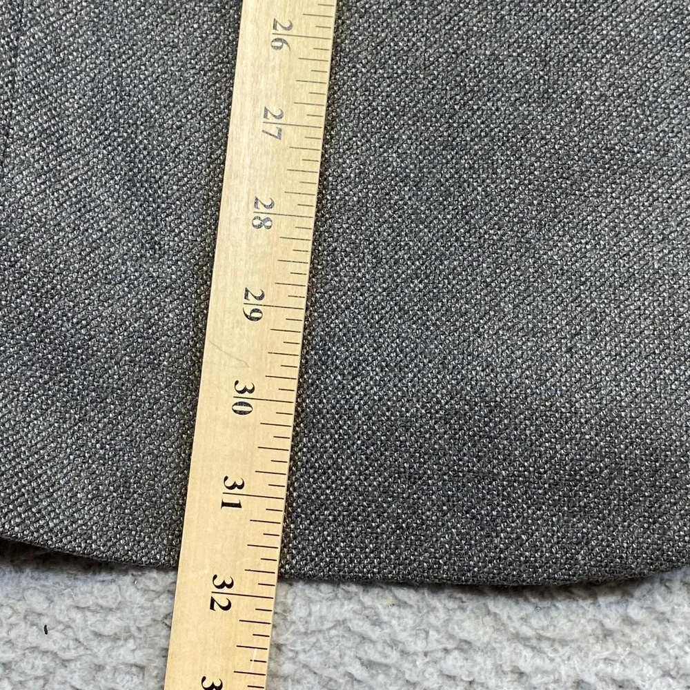 Oscar‎ De La Renta Blazer Mens 43R Gray Lambswool Cashmere Sport Coat Two Button